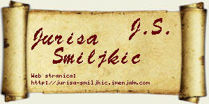 Juriša Smiljkić vizit kartica